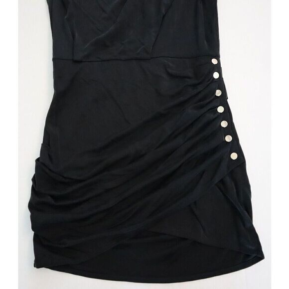 IRO WP33MANAIA Women's Sz 40 Black Sleeveless Manaia Draped Dress - Picture 9 of 11